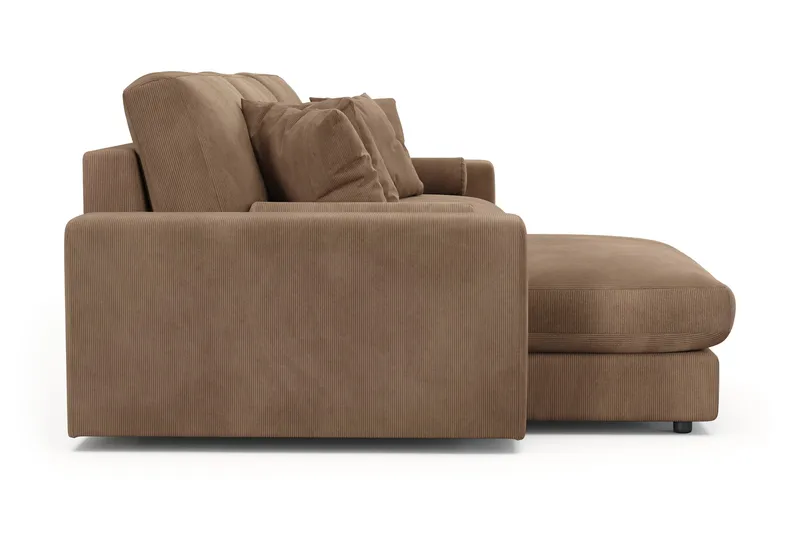 Arken Lyx 5-istuttava Käännettävä L-muotoinen Syvä Divaanisohva Manchester - Ruskea - Huonekalut - Sohva - Divaanisohva