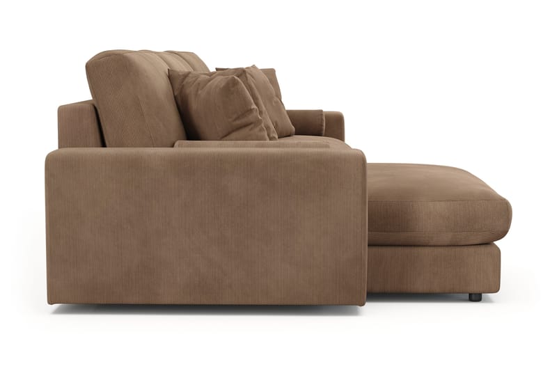 Arken Lyx 5-istuttava Käännettävä L-muotoinen Syvä Divaanisohva Manchester - Ruskea - Huonekalut - Sohva - Divaanisohva