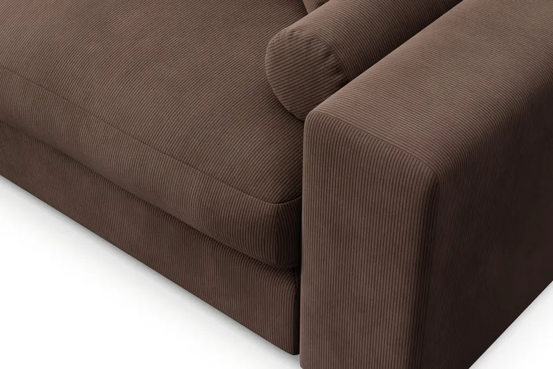 Arken Lyx 5-istuttava Käännettävä L-muotoinen Syvä Divaanisohva Manchester - Ruskea - Huonekalut - Sohva - Divaanisohva