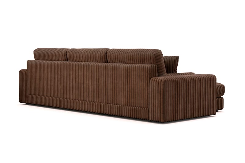 Arken Lyx 5-istuttava Käännettävä L-muotoinen Syvä Divaanisohva Manchester - Tummanruskea - Huonekalut - Sohva - Divaanisohva