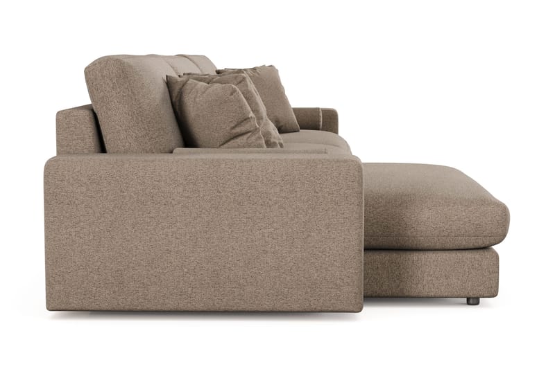 Arken Lyx 6-istuttava Käännettävä L-muotoinen Syvä Divaanisohva Kankaasta - Ruskea - Huonekalut - Sohva - Divaanisohva