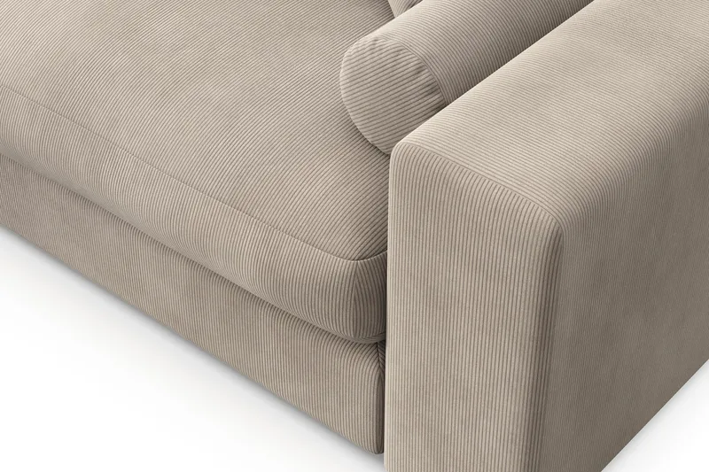 Arken Lyx 6-istuttava Käännettävä L-muotoinen Syvä Divaanisohva Manchester - Greige - Huonekalut - Sohva - Divaanisohva