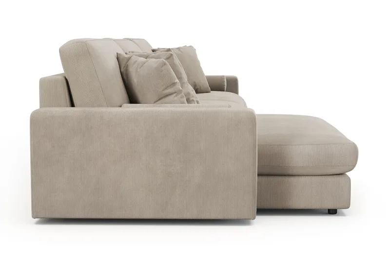 Arken Lyx 6-istuttava Käännettävä L-muotoinen Syvä Divaanisohva Manchester - Greige - Huonekalut - Sohva - Divaanisohva