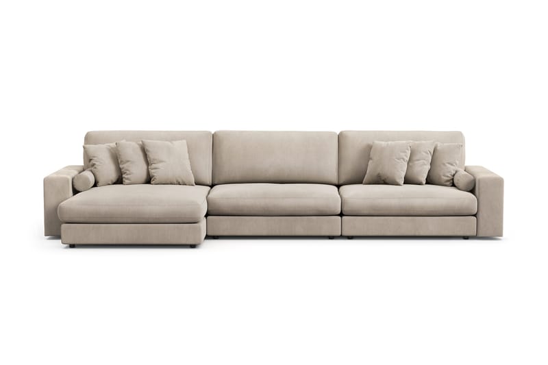 Arken Lyx 6-istuttava Käännettävä L-muotoinen Syvä Divaanisohva Manchester, Greige