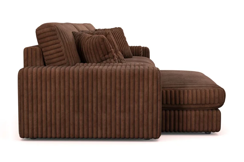 Arken Lyx 6-istuttava Käännettävä L-muotoinen Syvä Divaanisohva Manchester - Tummanruskea - Huonekalut - Sohva - Divaanisohva