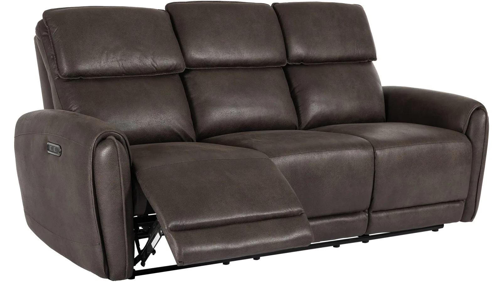 Arvello recliner-sohva 3-istuttava, sähköinen - Ruskea
