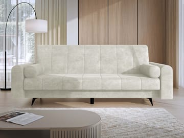 Aurvin 3-istuttava vuodesohva - beige - Huonekalut - Sohva - Vuodesohva - 3 istuttava vuodesohva