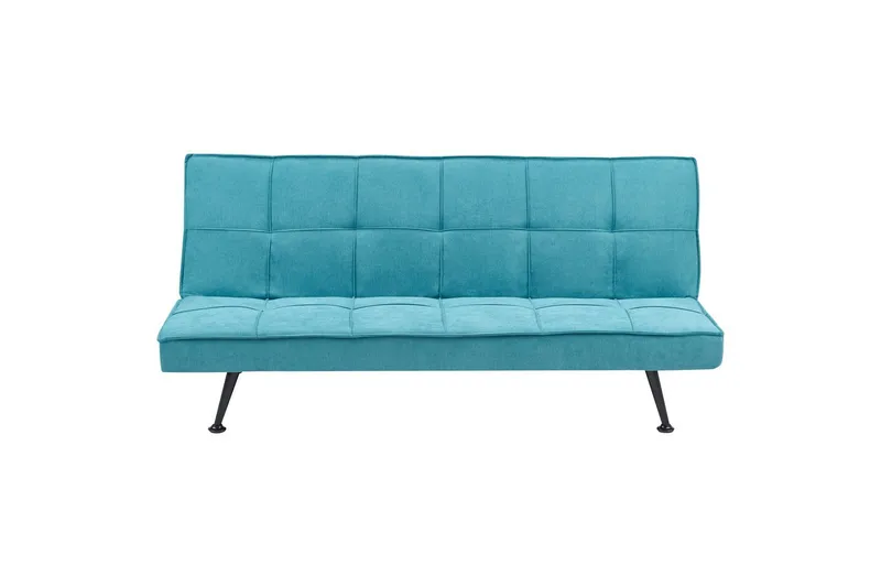 Bäddsoffa Beliani Hasle Blå, Svart blue, Sininen