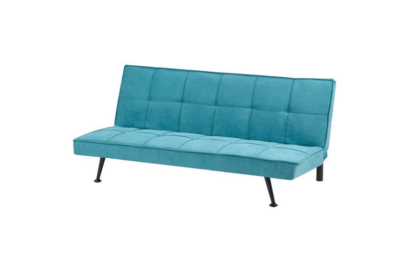 Bäddsoffa Beliani Hasle Blå, Svart NO_BRAND blue - Sininen - Huonekalut - Sohva - Vuodesohva - Futon - Futon sohva