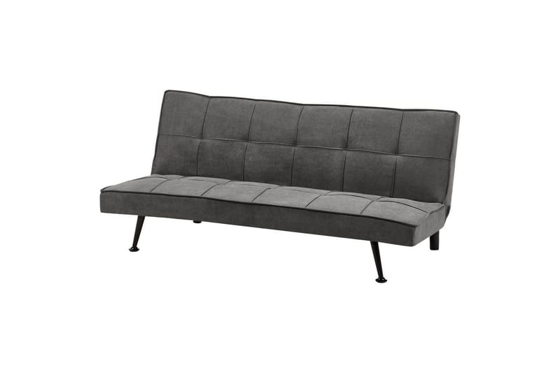 Bäddsoffa Beliani Hasle Blå, Svart NO_BRAND Grey||Black - Huonekalut - Sohva - Vuodesohva - Futon - Futon sohva