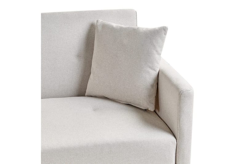 Bäddsoffa Beliani Lucan Beige, svart Beige - Beige - Huonekalut - Sohva