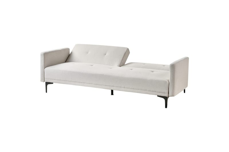 Bäddsoffa Beliani Lucan Beige, svart Beige - Beige - Huonekalut - Sohva