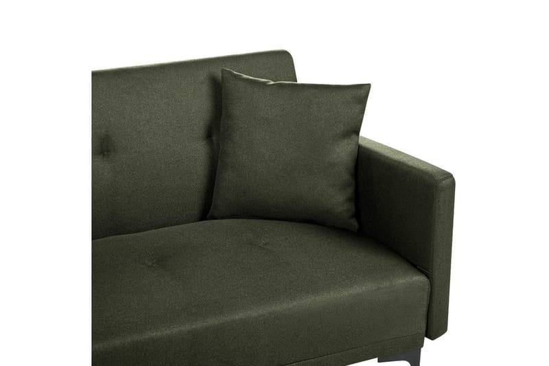Bäddsoffa Beliani Lucan Beige, svart Green||Black - Huonekalut - Sohva