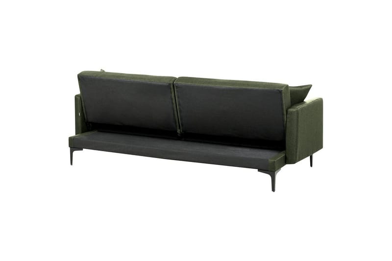 Bäddsoffa Beliani Lucan Beige, svart Green||Black - Huonekalut - Sohva