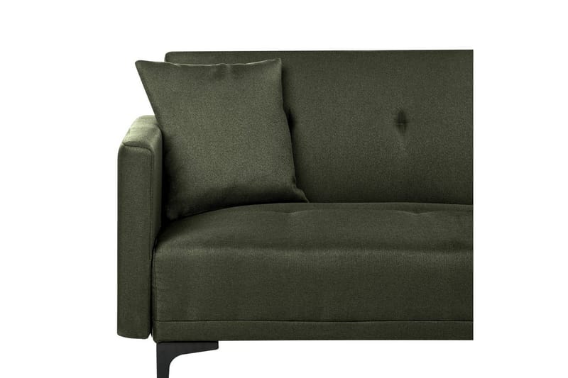 Bäddsoffa Beliani Lucan Beige, svart Green||Black - Huonekalut - Sohva