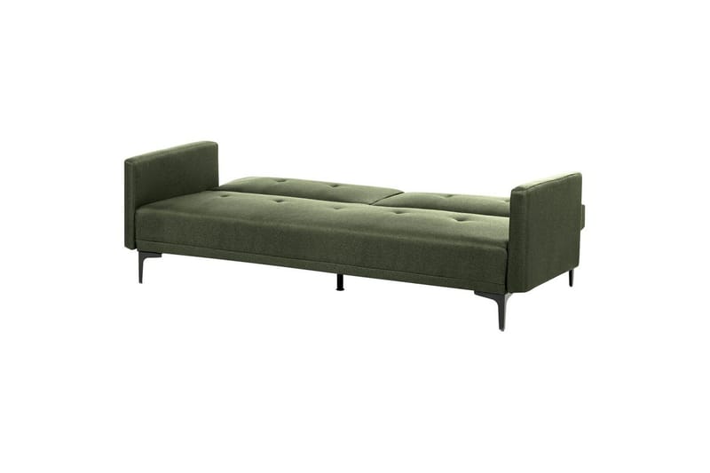 Bäddsoffa Beliani Lucan Beige, svart Green||Black - Huonekalut - Sohva