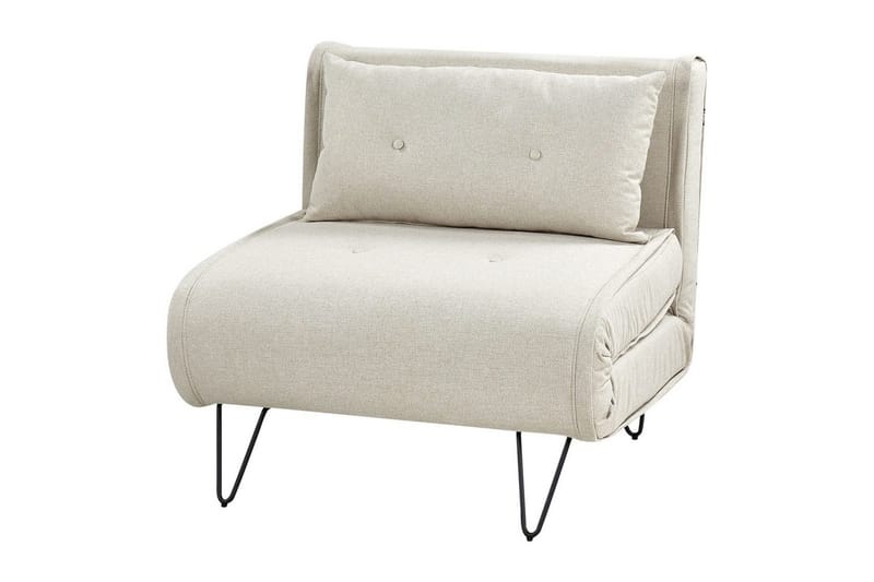 Bäddsoffa Beliani Vestfold Beige, svart Beige||Black - Huonekalut - Sohva - Vuodesohva