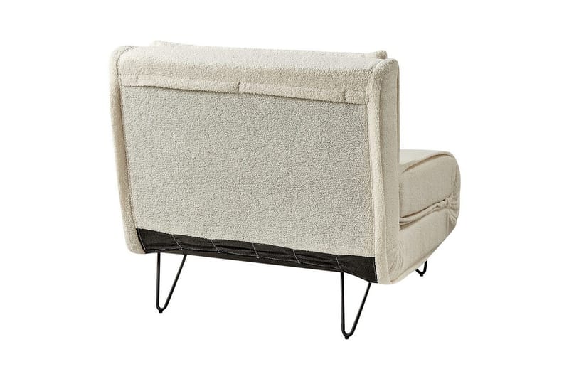 Bäddsoffa Beliani Vestfold Beige, svart Offwhite - Valkoinen - Huonekalut - Sohva - Vuodesohva