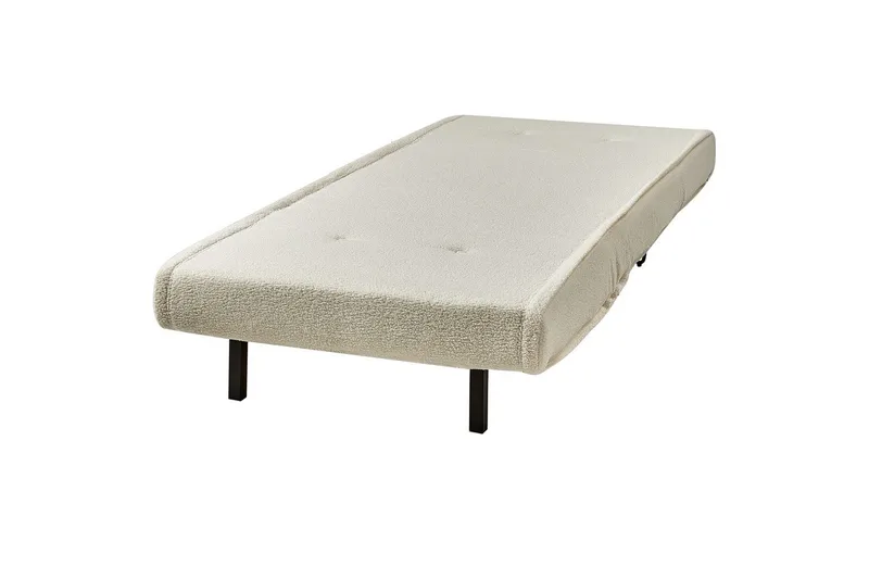 Bäddsoffa Beliani Vestfold Beige, svart Offwhite - Valkoinen - Huonekalut - Sohva - Vuodesohva