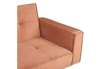 Bäddsoffa Beliani Visnes Brun, Guld Brown||GOLD - Huonekalut - Sohva - Vuodesohva - 3 istuttava vuodesohva