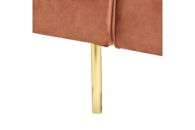 Bäddsoffa Beliani Visnes Brun, Guld NO_BRAND Brown||GOLD - Huonekalut - Sohva - Vuodesohva