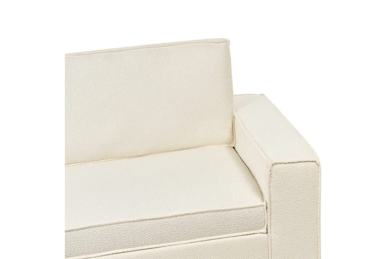 Bäddsoffa Beliani Vuokatti Brun NO_BRAND White - Huonekalut - Sohva - Vuodesohva