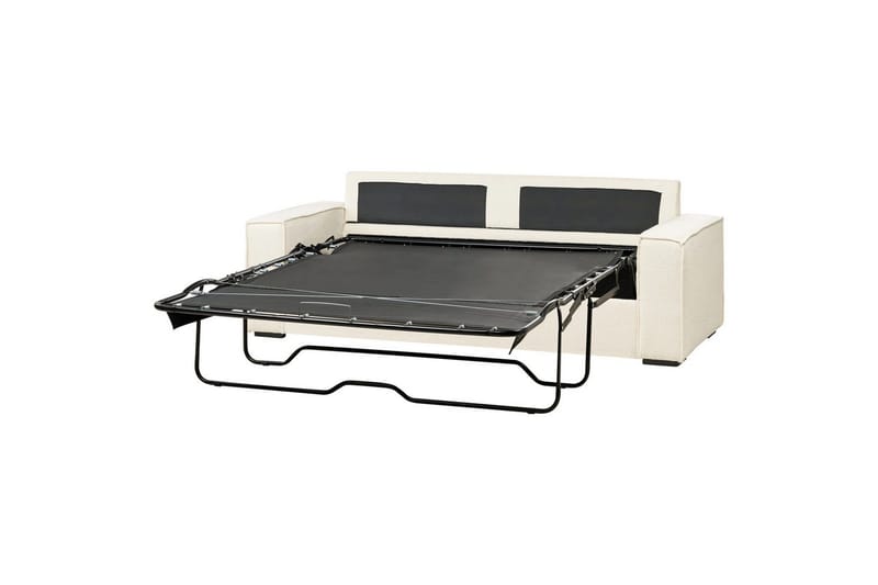 Bäddsoffa Beliani Vuokatti Brun White - Huonekalut - Sohva - Vuodesohva