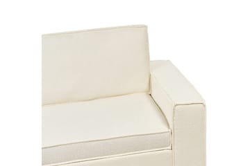 Bäddsoffa Beliani Vuokatti Brun White - Huonekalut - Sohva - Vuodesohva