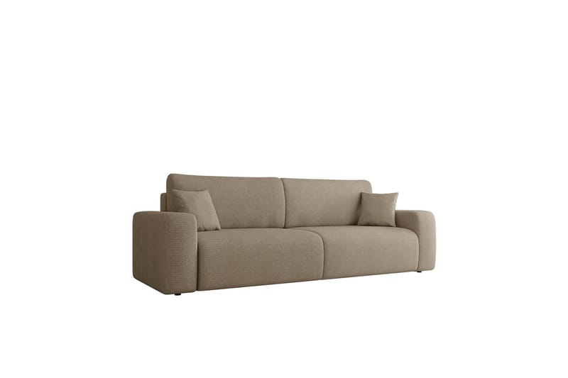 Barile Vuodesohva 3-istuttava Plyysi - Ruskea - Huonekalut - Sohva - Vuodesohva - 3 istuttava vuodesohva