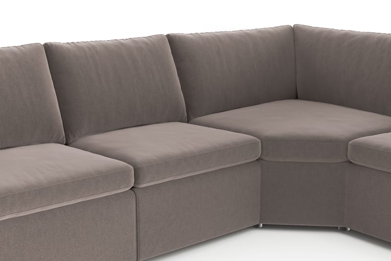 Barsele Kulmasohva Reclinerilla 5-istuttava - Ruskea - Huonekalut - Sohva - Mekanismisohva