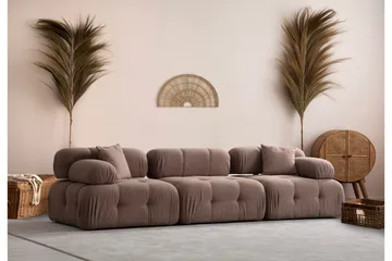 Belgin Kupliva Sohva 3-istuttava - Cappuccino - Huonekalut - Sohva - Moduulisohva