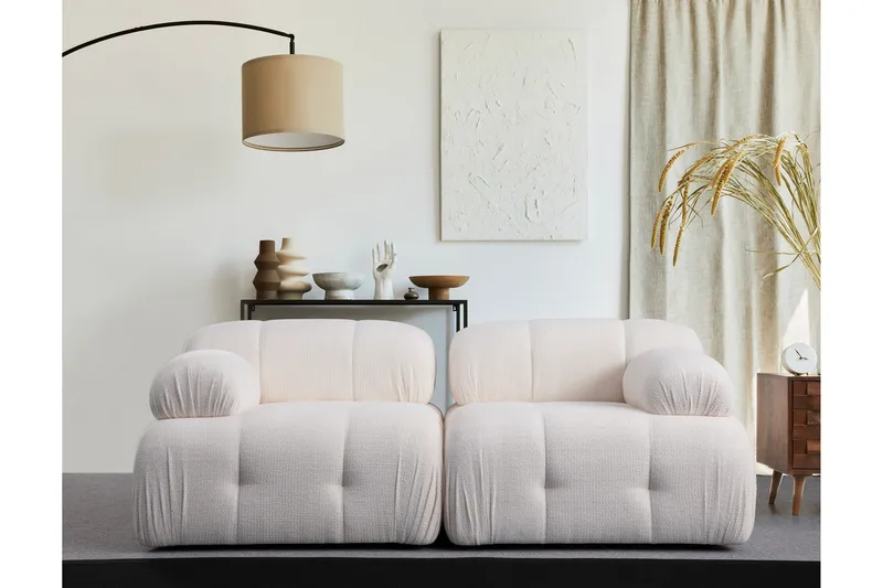 Belgin Sohva 2-istuttava - Valkoinen - Huonekalut - Sohva - Moduulisohva