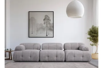 Belgin Sohva 3-istuttava - Vaaleanharmaa - Huonekalut - Sohva - Moduulisohva