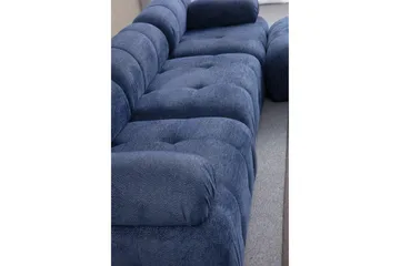 Belgin Sohva divaanilla 3-istuttava - Sininen - Huonekalut - Sohva - Moduulisohva