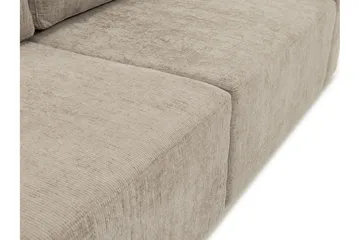 Bella Vuodesohva 3-istuttava Plyysi - Beige - Huonekalut - Sohva - Vuodesohva - 3 istuttava vuodesohva