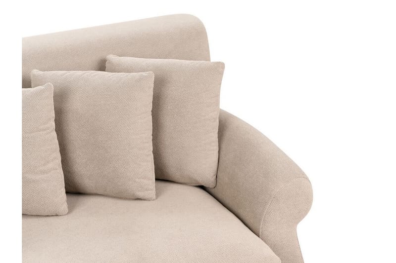 Bijan Sohva 2-istuttava - Beige/Tumma puu - Huonekalut - Sohva - 2:n istuttava sohva