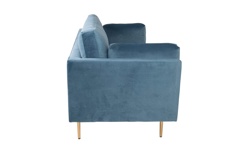 Boom Samettisohva 3-istuttava - Sininen - Huonekalut - Sohva - 3:n istuttava sohva