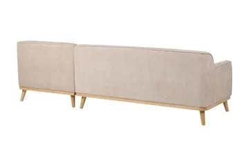 Bree Kulmasohva 3-istuttava - Beige/Vaalea puu - Huonekalut - Sohva - Vuodesohva