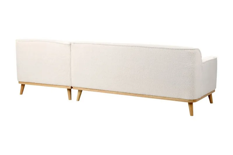 Bree Kulmasohva 3-istuttava - Valkoinen/Vaalea puu - Huonekalut - Sohva - Vuodesohva