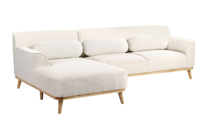 Bree Kulmasohva 3-istuttava - Valkoinen/Vaalea puu - Huonekalut - Sohva - Vuodesohva