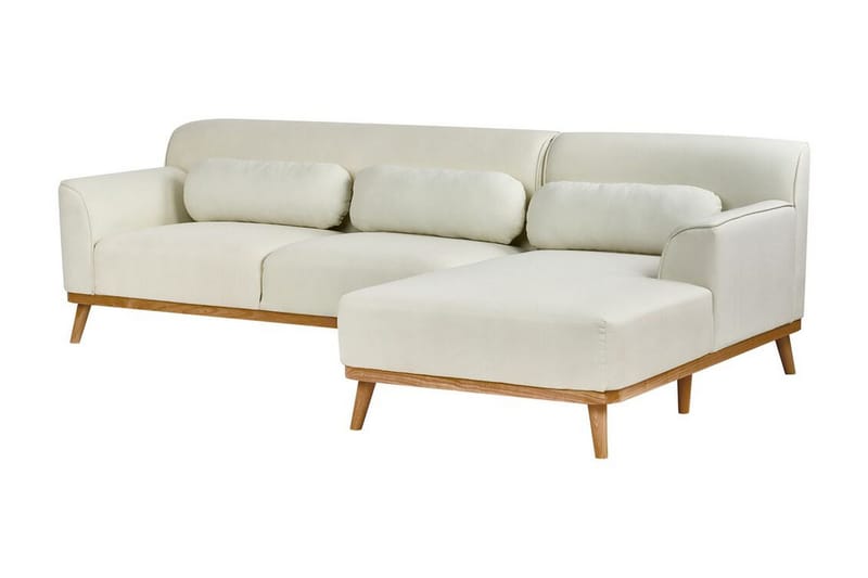 Bree Kulmasohva 3-istuttava - Valkoinen/Vaalea puu - Huonekalut - Sohva - Vuodesohva