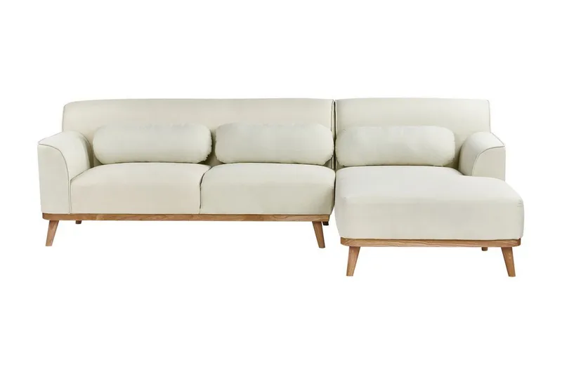 Bree Kulmasohva 3-istuttava, Valkoinen/Vaalea puu