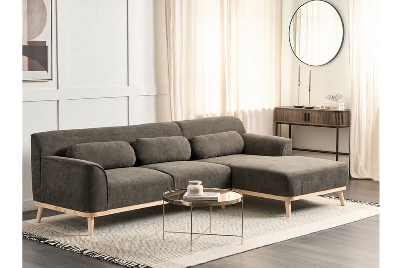 Bree Kulmasohva 3-istuttava - Vihreä/Vaalea puu - Huonekalut - Sohva - Vuodesohva