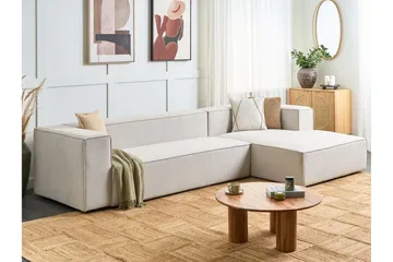 Britt Kulmasohva 3-istuttava - Beige - Huonekalut - Sohva - Divaanisohva - 3 istuttava sohva divaanilla