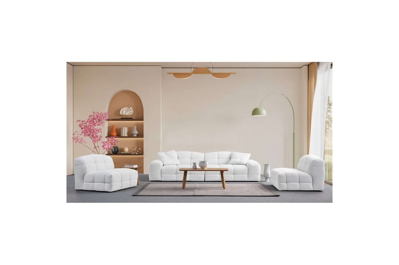 Buddy Sohva 3-hengen - Valkoinen - Huonekalut - Sohva - 3:n istuttava sohva