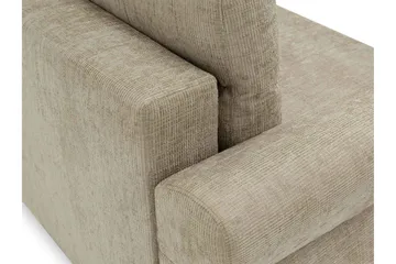Busness Vuodesohva 3-istuttava Plyysi - Beige - Huonekalut - Sohva - Vuodesohva - 3 istuttava vuodesohva