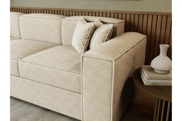 Bysanttilainen 3-Istuttava Vuodesohva - Beige - Huonekalut - Sohva - Vuodesohva - 3 istuttava vuodesohva
