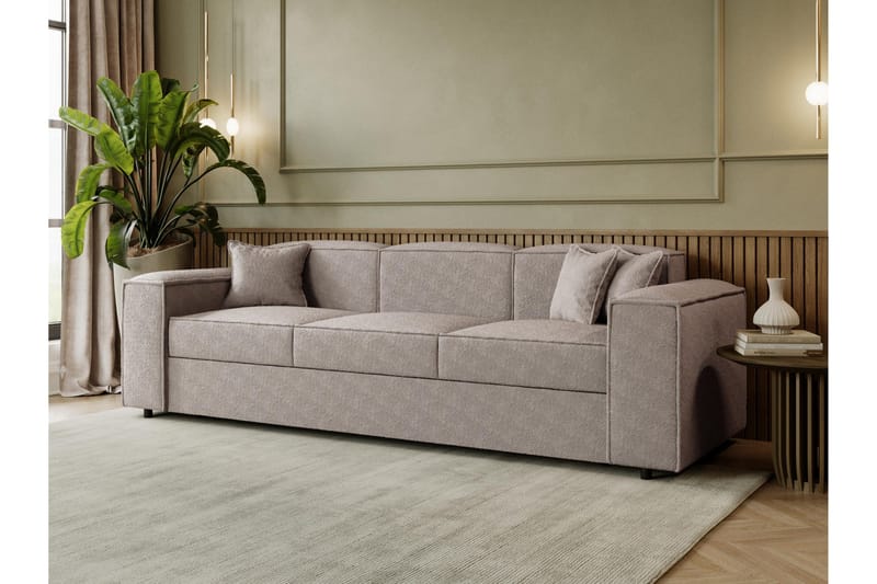 Bysanttilainen 3-Istuttava Vuodesohva - Harmaa - Huonekalut - Sohva - Vuodesohva - 3 istuttava vuodesohva