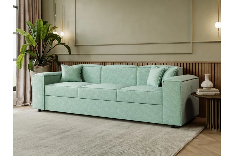 Bysanttilainen 3-Istuttava Vuodesohva - Vihreä - Huonekalut - Sohva - Vuodesohva - 3 istuttava vuodesohva