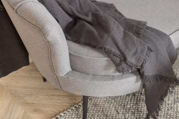 Calais 3-istuttava kaareva sohva 180 cm kangasta - Harmaa - Huonekalut - Sohva - 3:n istuttava sohva